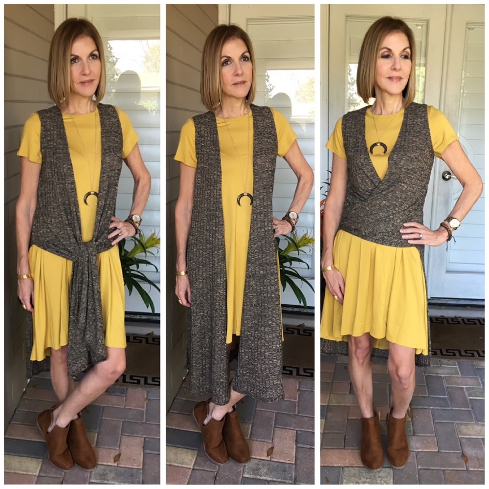 ⭐HP⭐ LuLaRoe | Joy Vest EUC L 🍁🍃🍂fall colors